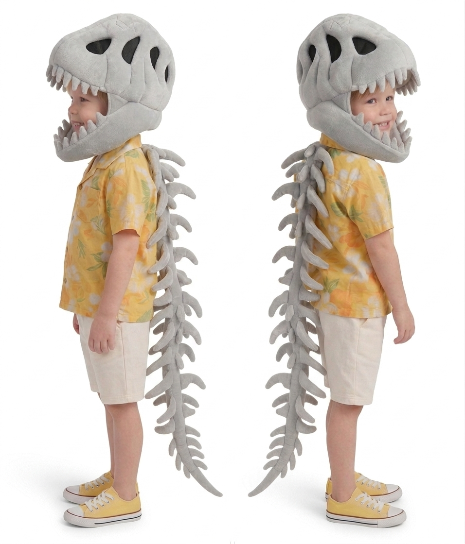 Realistic Dinosaur Skeleton Costume Set - Image 2