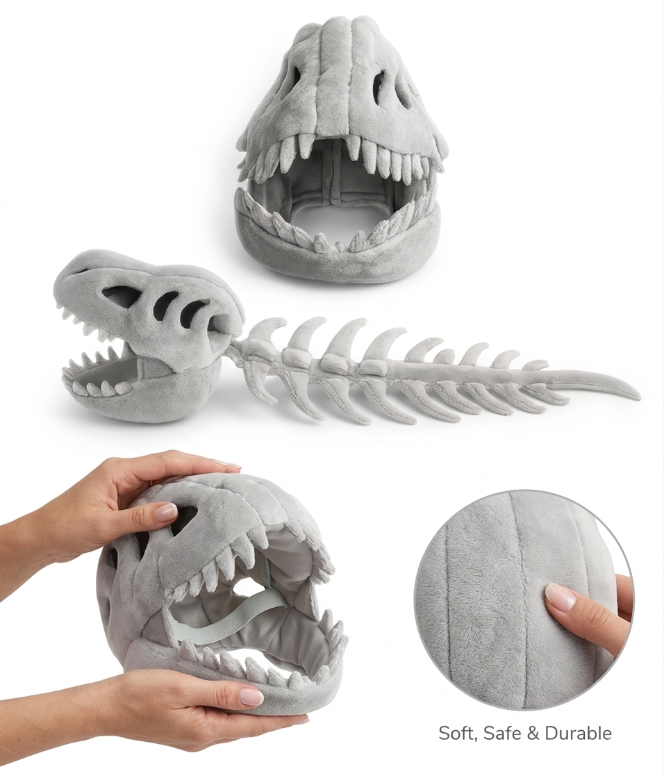 Realistic Dinosaur Skeleton Costume Set - Image 3